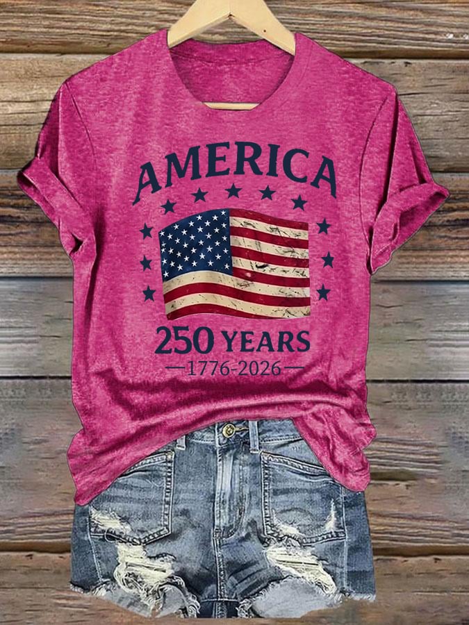 Women's America 250 Print T-Shirt