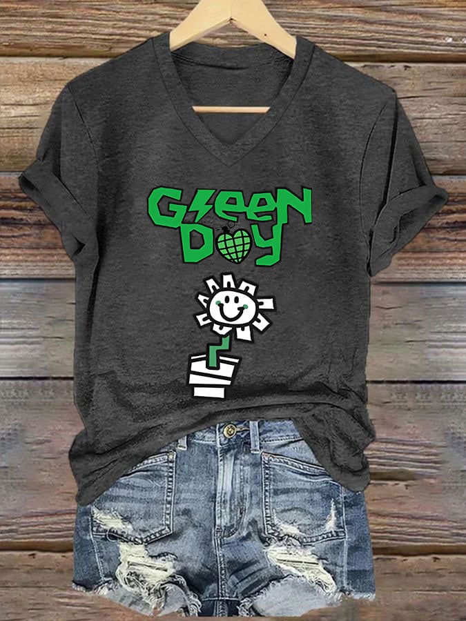 Women's Rock Band Print T-shirt