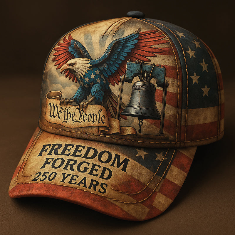 US Vintage 250th Anniversary Printed Casual Hat