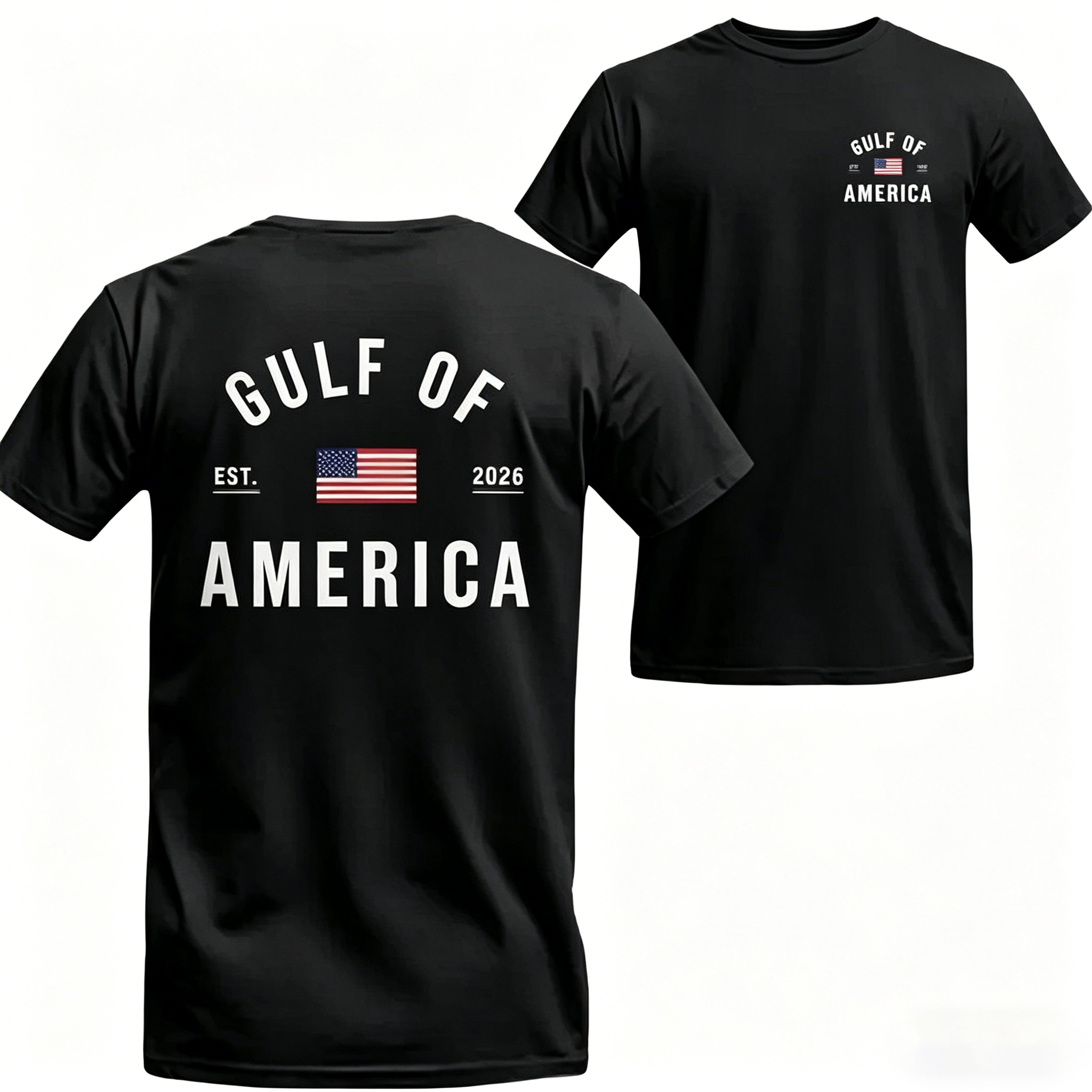 Women's Gulf of America T-Shirt – Patriotic Minimalist USA Flag Graphic Shirt