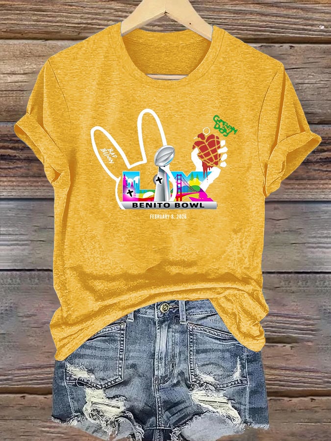 Women's Opening And Halftime Shows Print Casual T-shirt