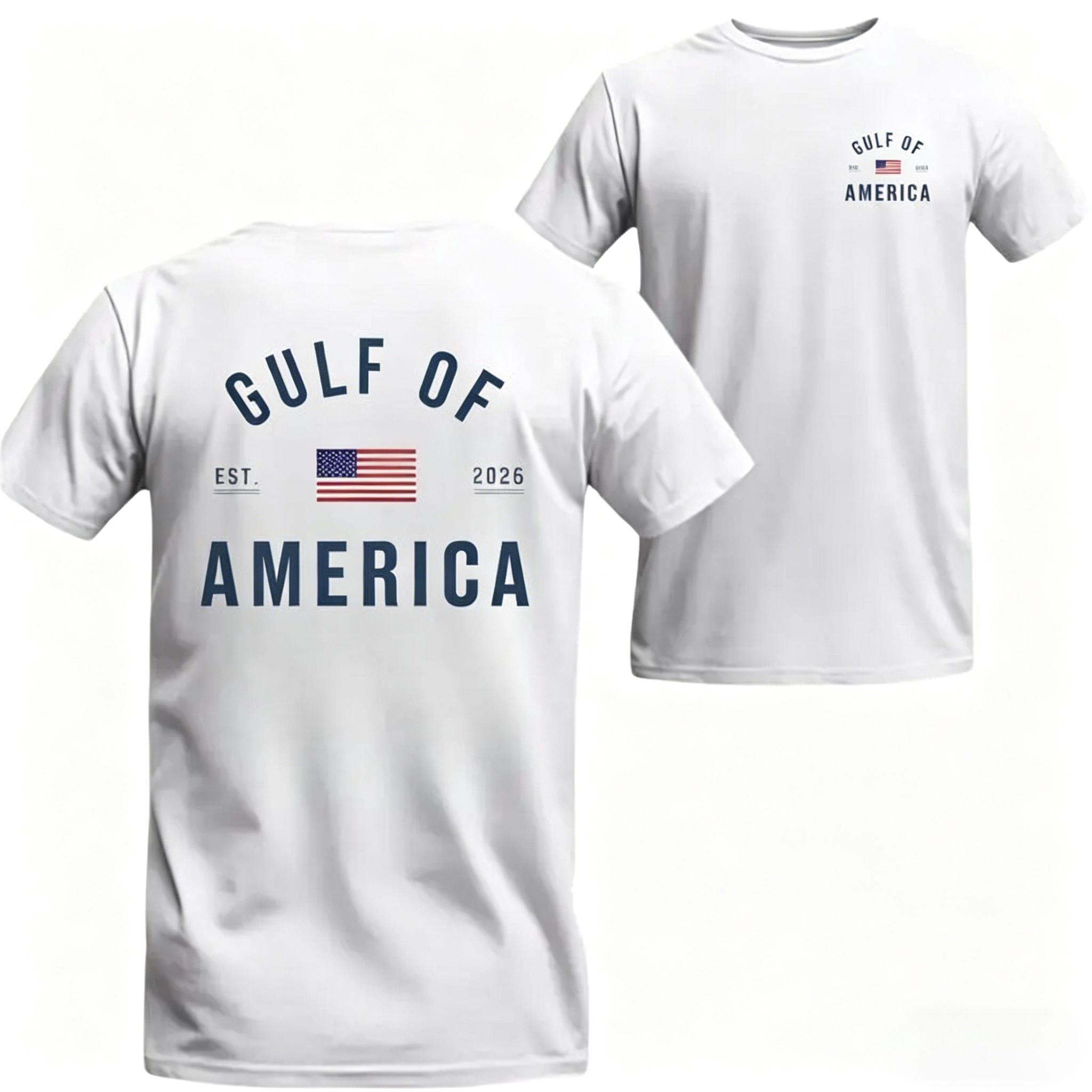 Women's Gulf of America T-Shirt – Patriotic Minimalist USA Flag Graphic Shirt