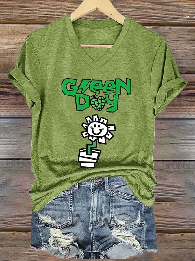 Women's Rock Band Print T-shirt
