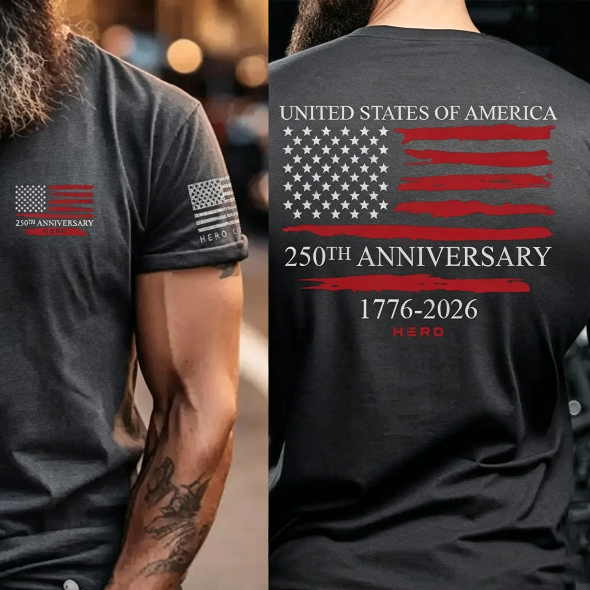 Unisex Hero Company USA 250th Anniversary T-Shirt