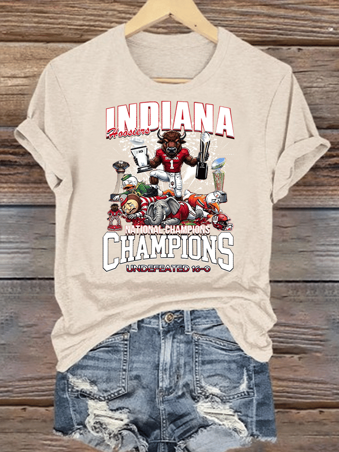 Women's Football Print T-Shirt