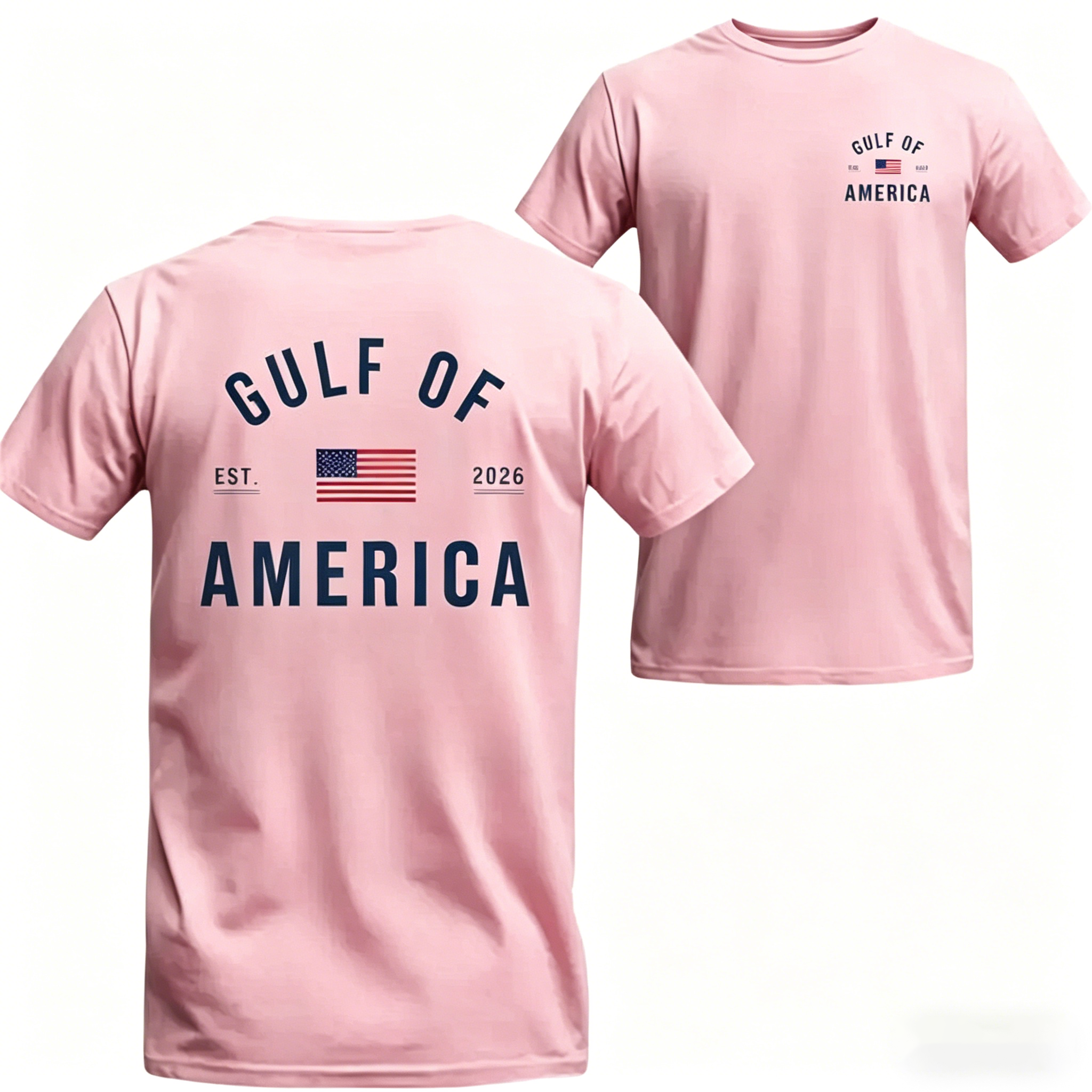 Women's Gulf of America T-Shirt – Patriotic Minimalist USA Flag Graphic Shirt