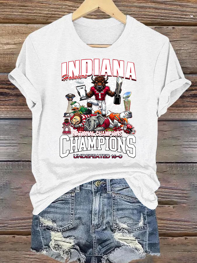 Women's Football Print T-Shirt