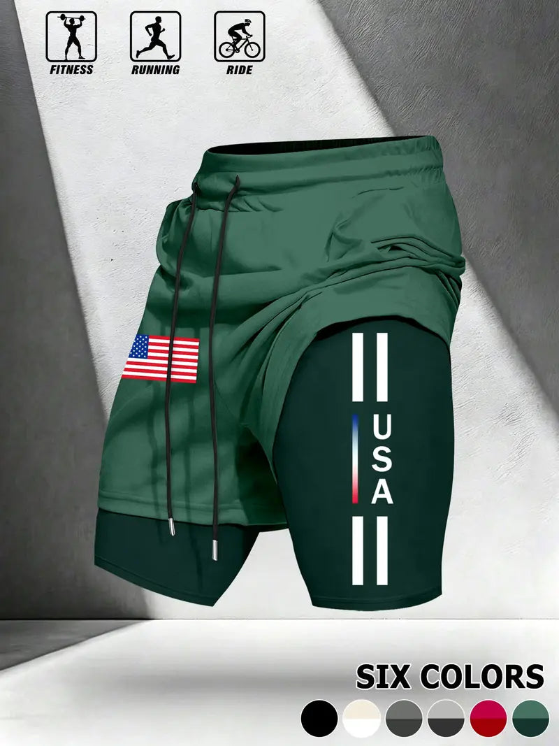 Unisex 2-in-1 Multifunctional Breathable lightweight performance shorts