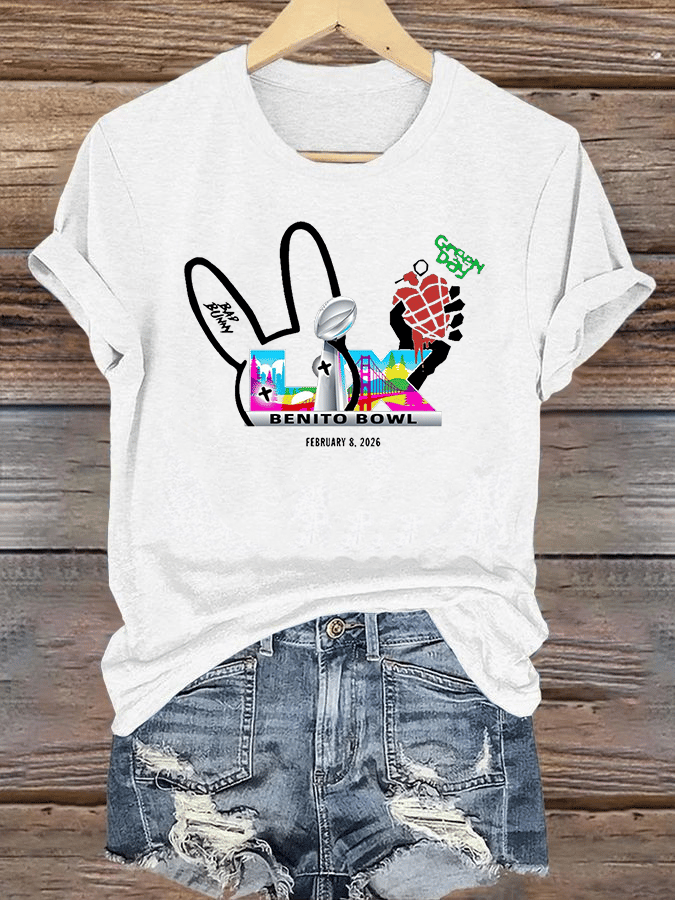 Women's Opening And Halftime Shows Print Casual T-shirt