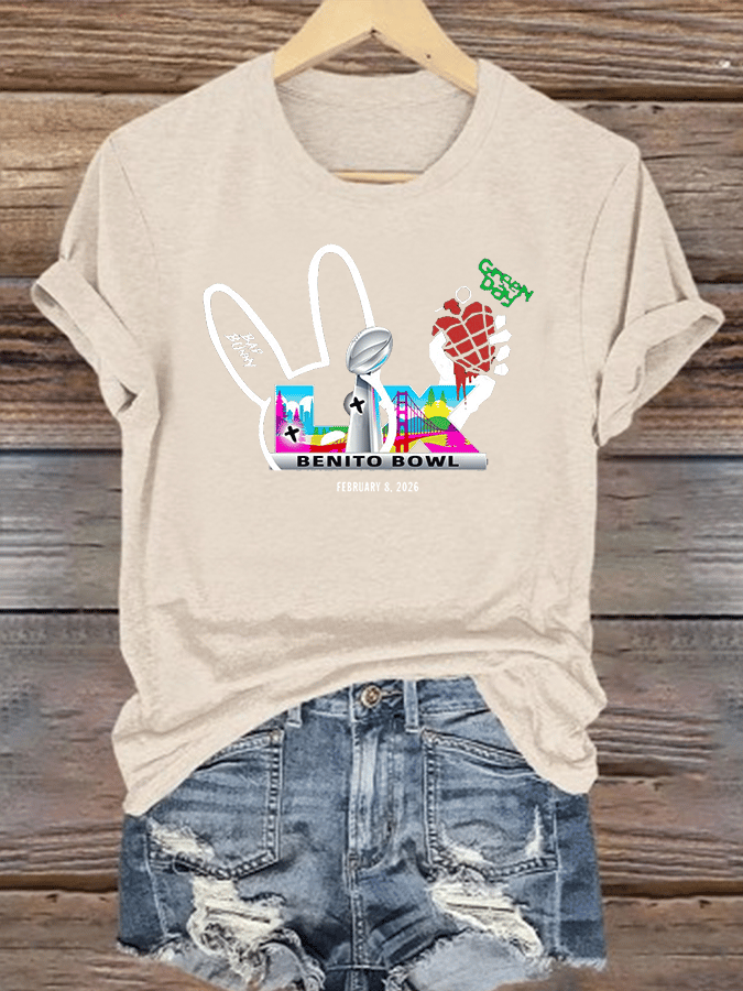 Women's Opening And Halftime Shows Print Casual T-shirt