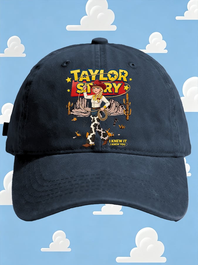 Retro I Knew It Print Baseball Cap