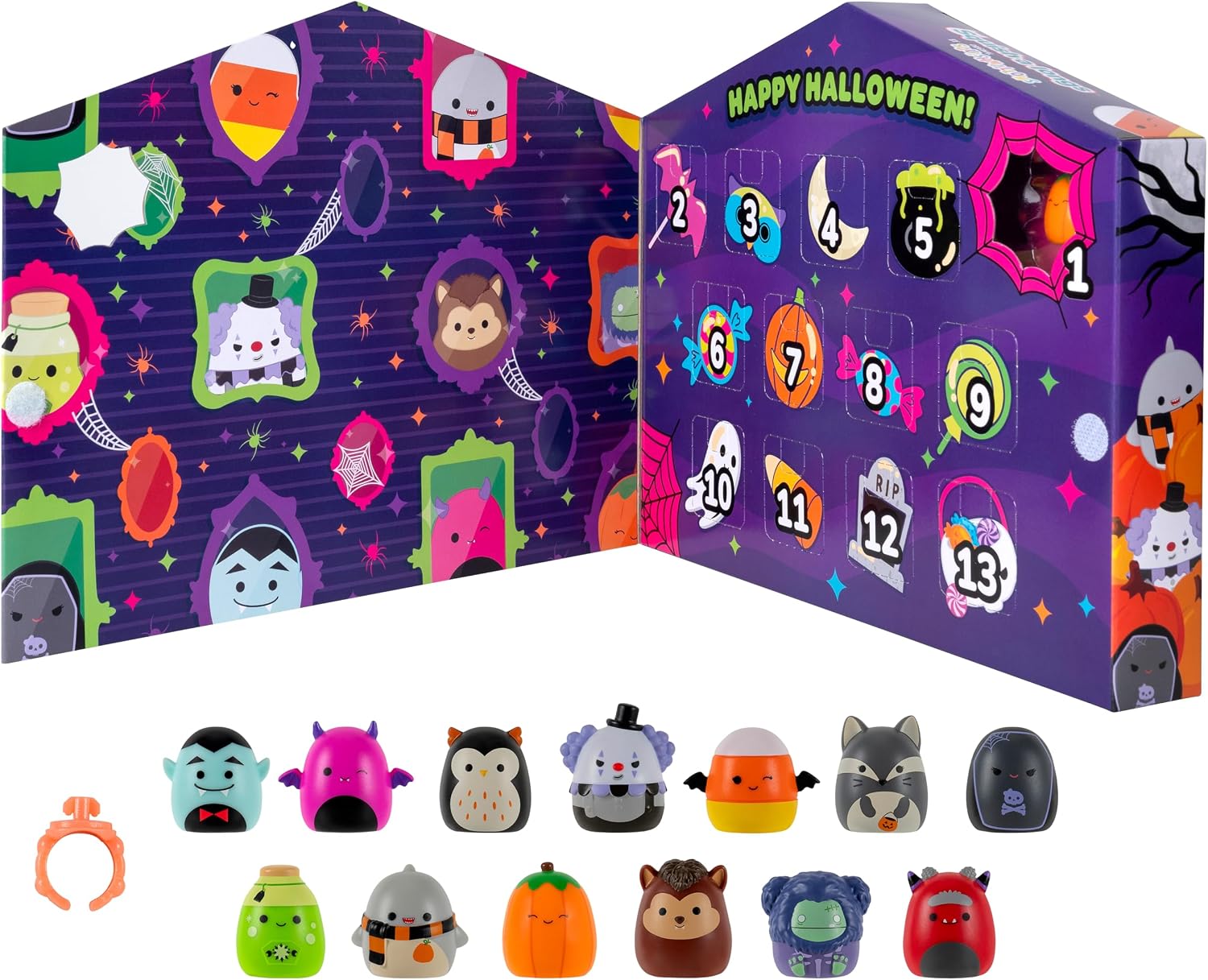 Squish-a-longs Halloween Countdown Calendar – Includes 13 Mini-Squish (Wave 3)