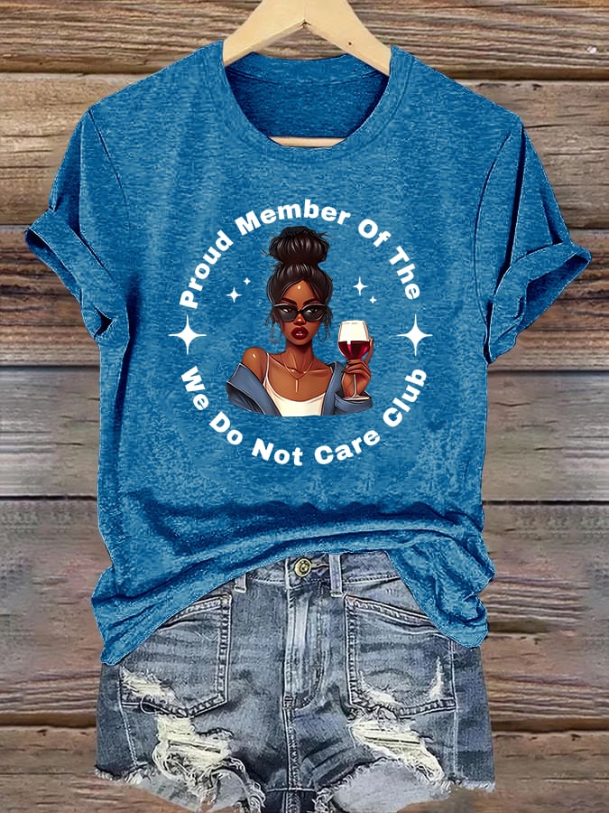 Women's Retro Funny Proud Member Of Club Menopause Perimenopause Print T-Shirt