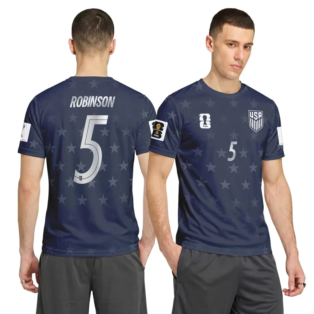 Antonee Robinson 5 AOP T-Shirt 2026 World Cup USA Away