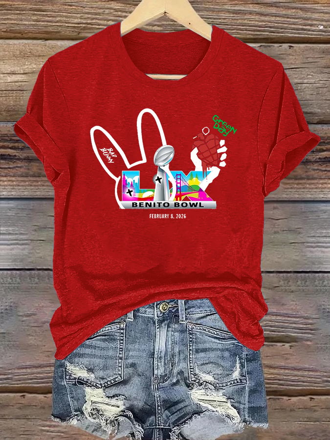 Women's Opening And Halftime Shows Print Casual T-shirt