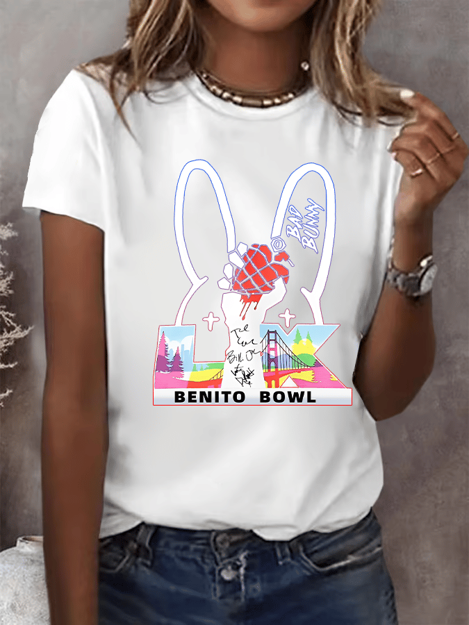 Women's Opening And Halftime Shows Print Casual T-shirt