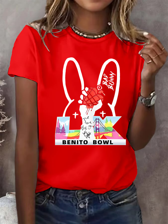 Women's Opening And Halftime Shows Print Casual T-shirt