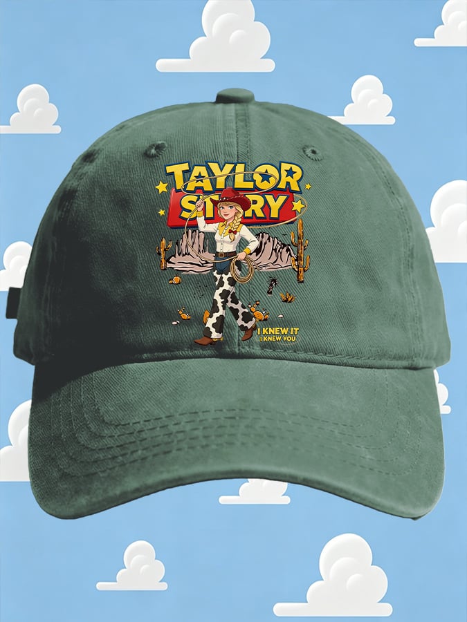 Retro I Knew It Print Baseball Cap