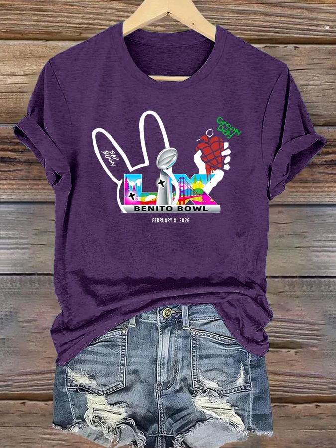 Women's Opening And Halftime Shows Print Casual T-shirt