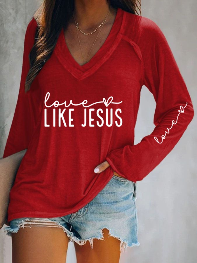 Women's Hearts Print T-Shirt