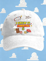 Retro I Knew It Print Baseball Cap