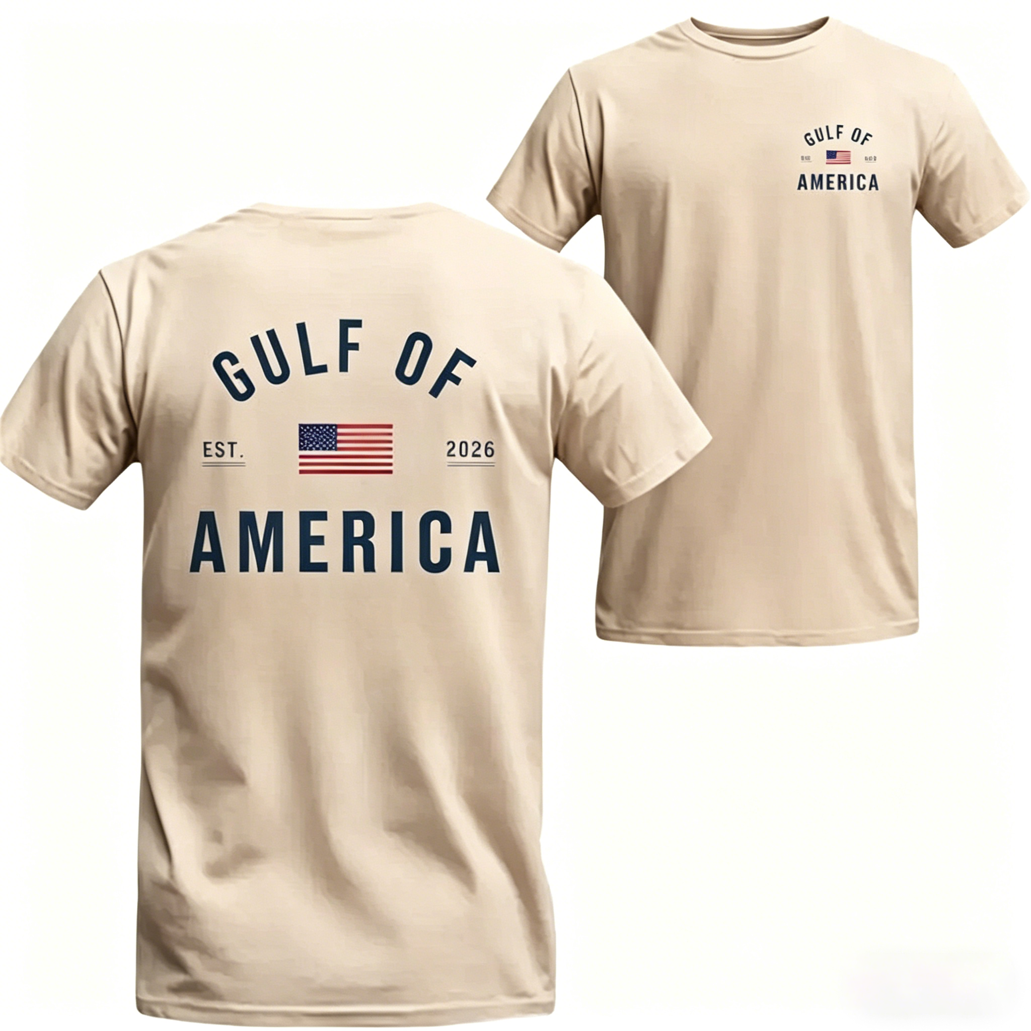 Women's Gulf of America T-Shirt – Patriotic Minimalist USA Flag Graphic Shirt