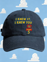 Retro I Knew It Print Baseball Cap