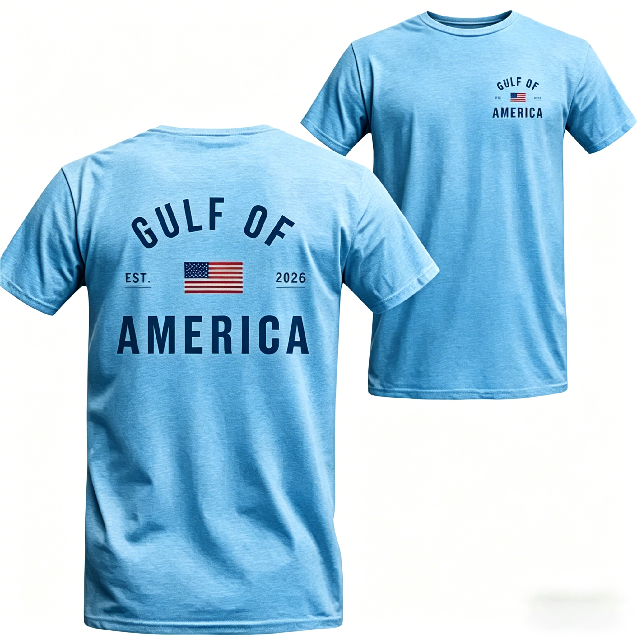 Women's Gulf of America T-Shirt – Patriotic Minimalist USA Flag Graphic Shirt