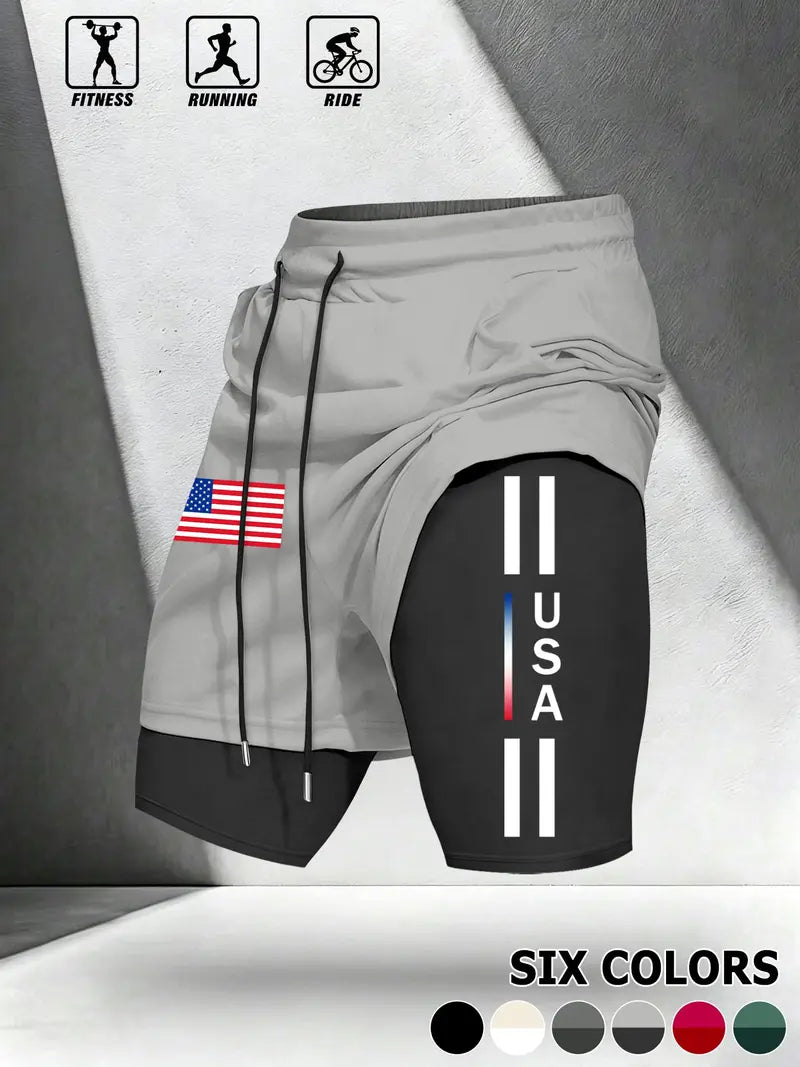 Unisex 2-in-1 Multifunctional Breathable lightweight performance shorts