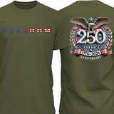 Men's Freedom 250 Years Anniversary Dark Shirt