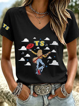 Women's Casual Print Short-Sleeve T-Shirt