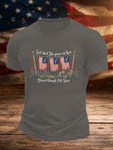 Men's Blessed through 250 Years Printed T-Shirt
