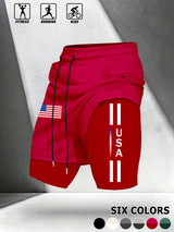 Unisex 2-in-1 Multifunctional Breathable lightweight performance shorts