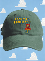 Retro I Knew It Print Baseball Cap