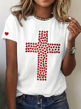 Women's Cross of hearts T-Shirt