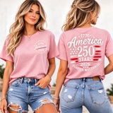 Women's  America 250 Years 1776-2026 USA Flag T-Shirt
