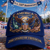 US 250th Anniversary Retro Art Print Hat
