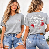 Women's  America 250 Years 1776-2026 USA Flag T-Shirt
