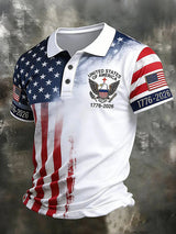 Men's United States Of America1776-2026 Print Polo Shirt