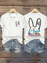 Women's Bunny Football Music Lover  T-Shirt