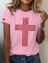 Women's Cross of hearts T-Shirt