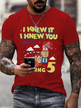 Men's Casual Printed Short-Sleeve T-Shirt