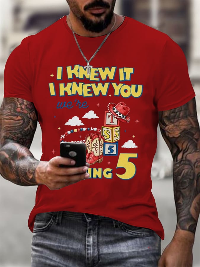 Men's Casual Printed Short-Sleeve T-Shirt