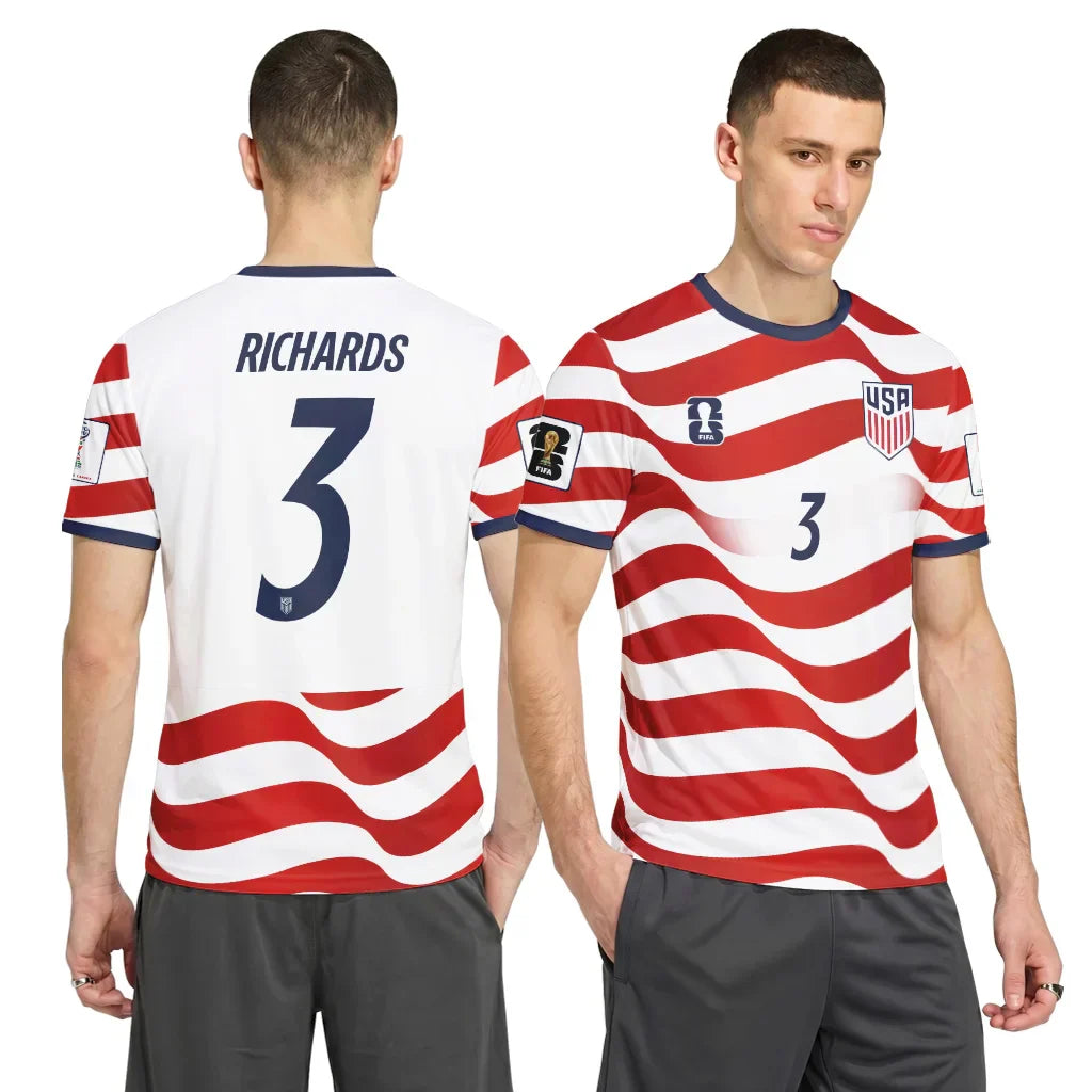 Chris Richard 3 AOP T-Shirt 2026 World Cup USA Home