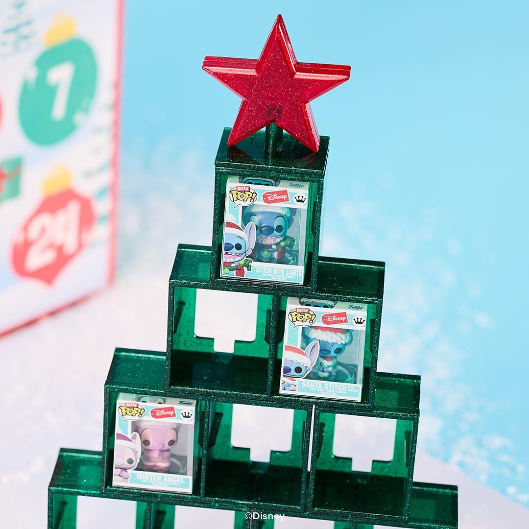Funko Bitty POP! Advent Calendar: Lilo & Stitch Holiday - 24 Days | Official Cartoon/Animation Merch - Collectable Toy - Birthday Gift Idea for Fans and Collectors
