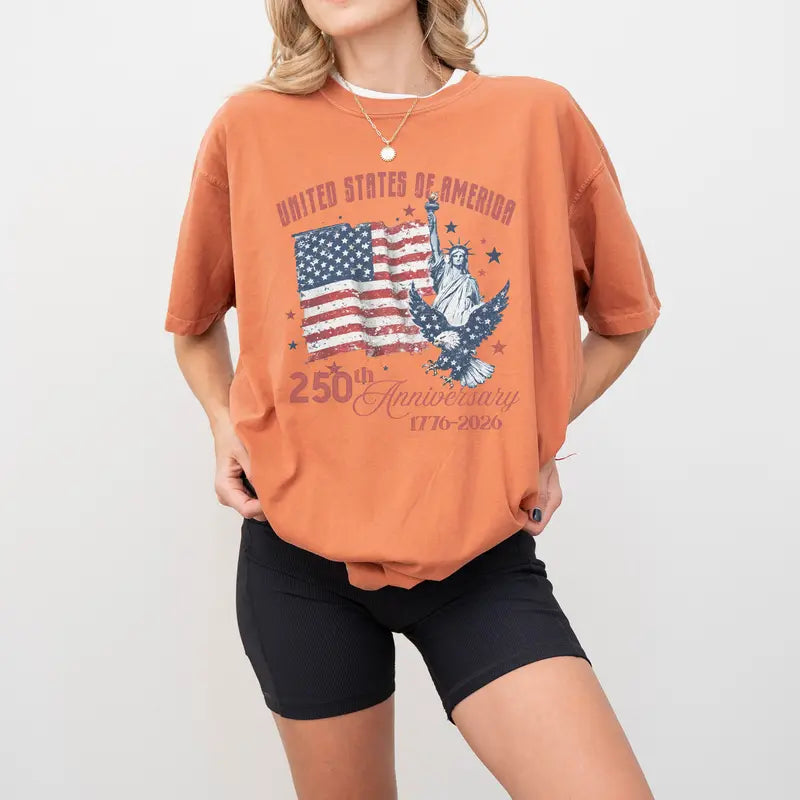 Women's  America 250th Anniversary Comfort Colors Shirt