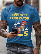 Men's Casual Printed Short-Sleeve T-Shirt