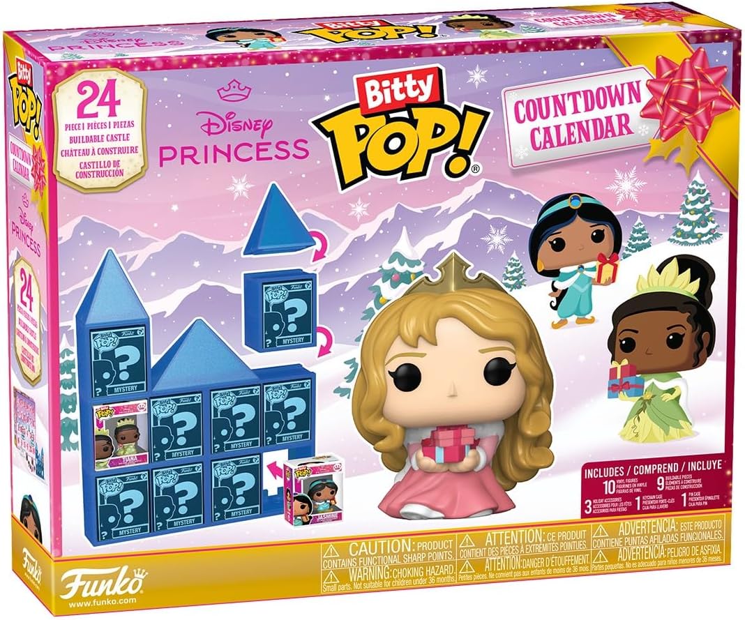 Funko Bitty POP! Advent Calendar: Disney Princess - 24 Days | Official Cartoon/Animation Merch - Collectable Toy - Birthday Gift Idea for Fans and Collectors