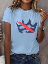 🔥Buy 3 Get 15% Off Women's  America has no kings Printed Casual T-Shirt