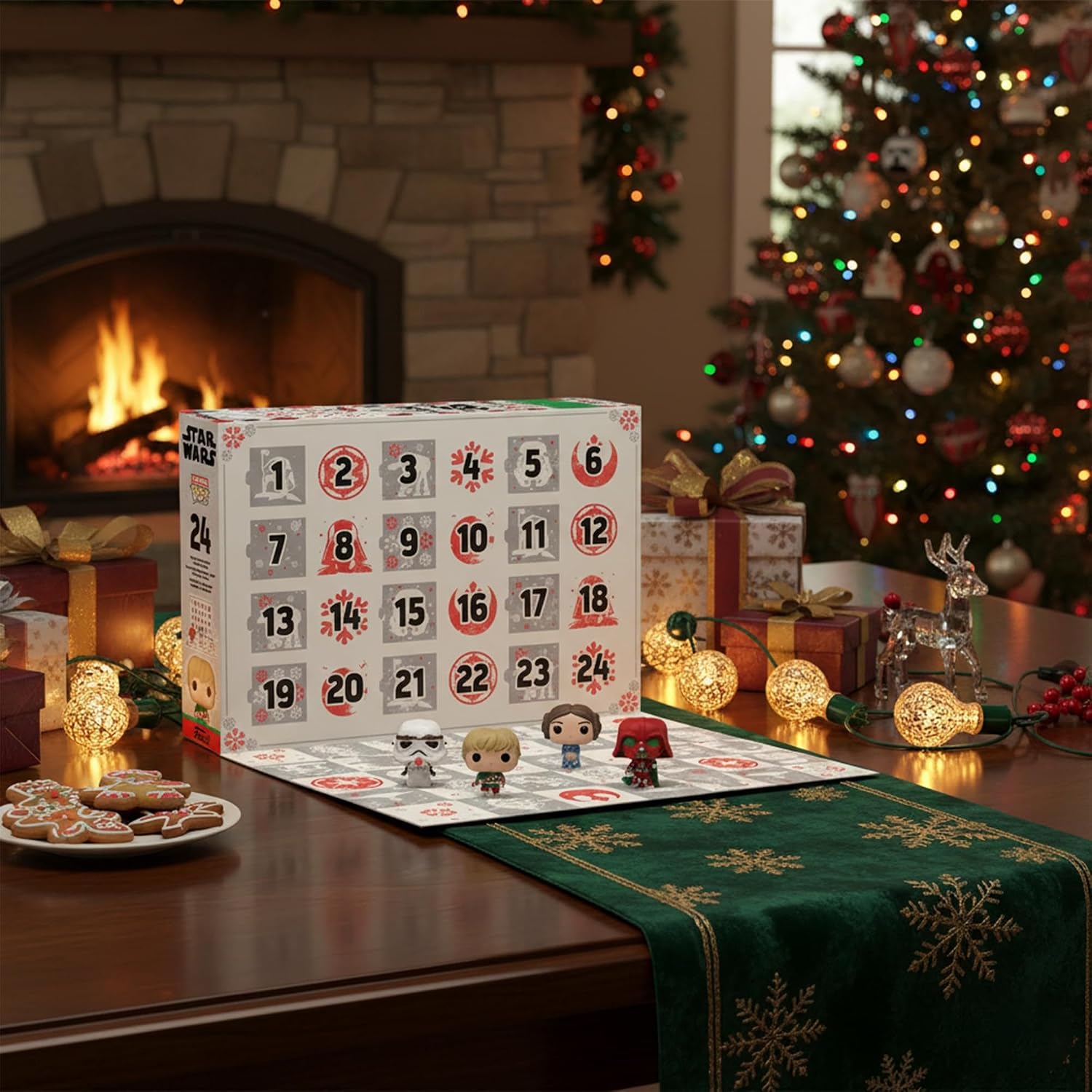 Funko Advent Calendar: Star Wars Holiday - Darth Vader (24 Days) | Official Sci-Fi Merch - Advent Calendar with 24 Days of Mystery Mini Figures - Christmas Countdown Gift for Fans